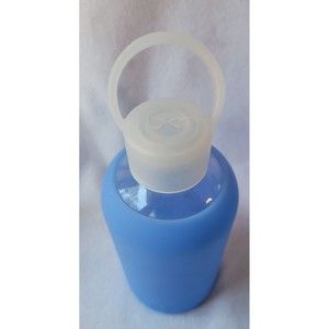 BKR Glass water bottle blue